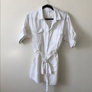 White romper in size small